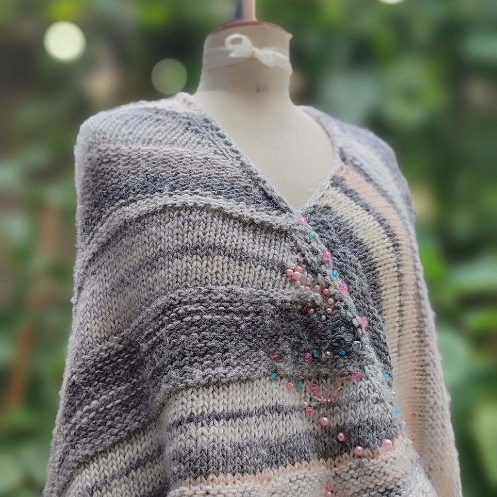 pull tricoté par christine dauzere