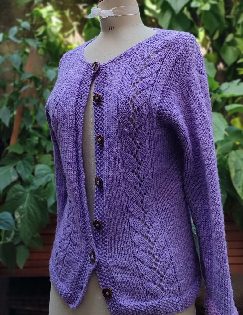 pull tricoté par christine dauzere